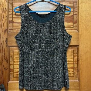 Piccadilly Fashions Tank color is brown black tan and gold sparkles size large